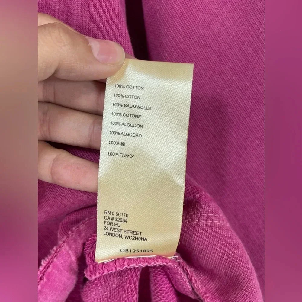 Anthropologie Pink Round Neck 3/4 Sleeve Pullover Sweatshirt Women’s XS - Picture 8 of 11